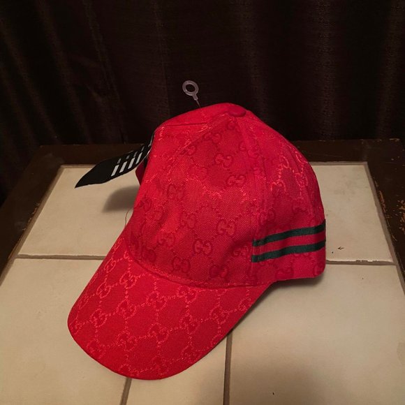 Original GG canvas baseball hat with web - Picture 5 of 8